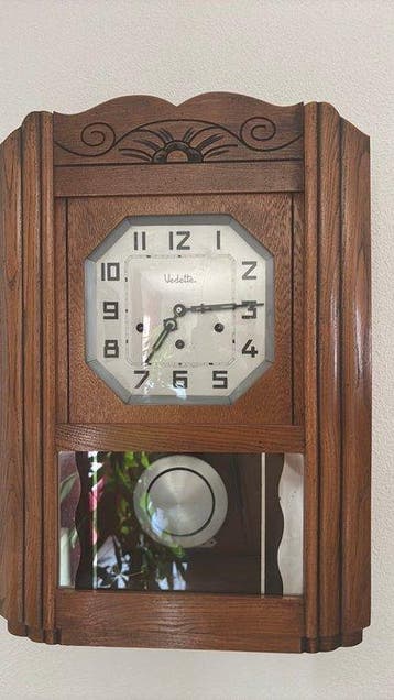 Horloge murale - vedett - Bois - 1930-1940 - Belle horloge