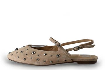 Manfield Slingbacks in maat 42 Beige, Verzenden, Beige, Zo goed als nieuw, Manfield