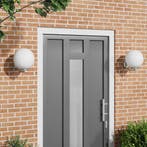 vidaXL Buitenwandlamp 2 pcs Zilver 29 x 25 x 33 cm RVS en, Huis en Inrichting, Verzenden, Nieuw