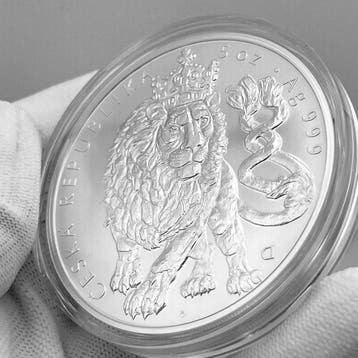 Niue. 10 Dollars 2026 – Czech Lion – 5 oz Silver – Ag .999 –