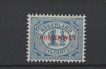 Nederland 1913 - Dienstzegels ARMENWET - NVPH D1/D8, Postzegels en Munten, Gestempeld