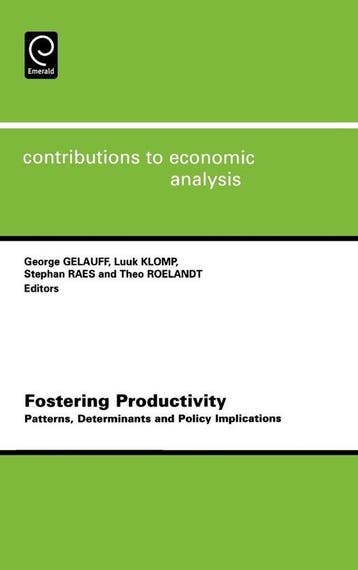 Contributions to Economic Analysis- Fostering Productivity, Boeken, Verzenden, Nieuw