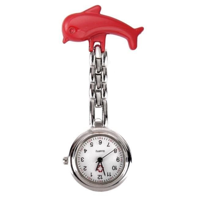 Fako - Verpleegstershorloge - Dolfijn - Rood, Bijoux, Sacs & Beauté, Montres | Femmes, Envoi