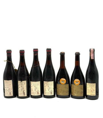 1962, 1964, 1991 Barolo, 1970 Barbera dAsti, 1971, Nieuw