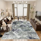 Antislip Vloerkleed Blauwgroen | Retour Deal | Mega Prijs, Huis en Inrichting, Gebruikt, Verzenden, Vintage, 200 cm of meer