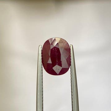 Zonder minimumprijs - 1 pcs Rood Robijn - 4.80 ct - Lotus