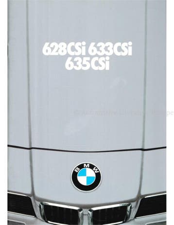 1979 BMW 6 SERIE BROCHURE NEDERLANDS, Nieuw