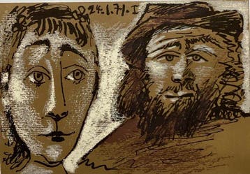 Pablo Picasso (1881-1973) - Arles Musée Réattu - 1971 cartel