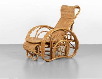 Manifattura Italiana - Fauteuil - Malacca-riet, bamboe,, Antiek en Kunst