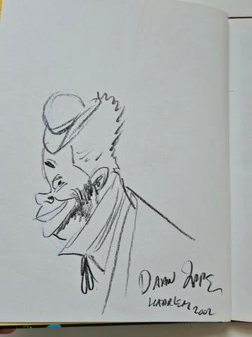 Bernard Voorzichtig - Twee voor thee - opdrachttekening, Livres
