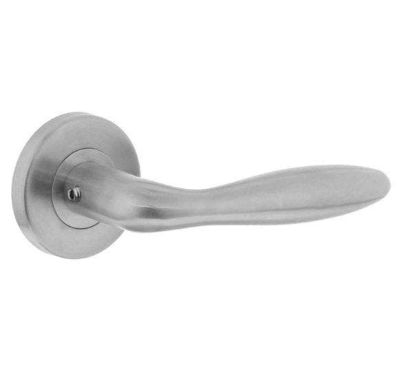 Intersteel deurkruk Jupiter op rozet rvs, Doe-het-zelf en Bouw, Hang- en Sluitwerk, Ophalen of Verzenden