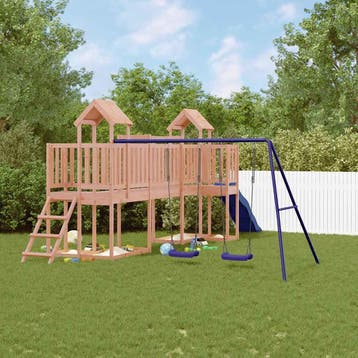 vidaXL Speelhuis massief douglashout, Kinderen en Baby's, Speelgoed | Buiten | Speeltoestellen, Verzenden, Nieuw