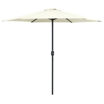 vidaXL Parasol met aluminium paal 270x246 cm zandwit, Verzenden, Nieuw