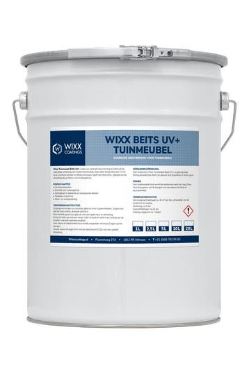 Wixx Tuinmeubelbeits UV+ Zwart 1L, Verzenden, Nieuw, Zwart