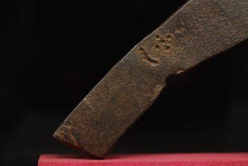 Middeleeuws (Gotisch) - IJzer Versierde Bijl - 16 cm (Zonder