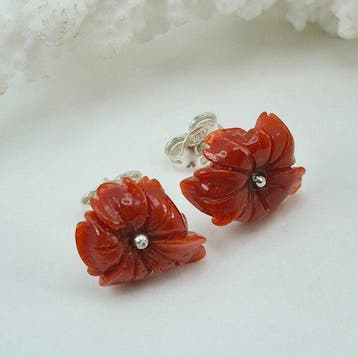 Koraal - Zilver, Zonder reservering - Oorbellen - CORALLO