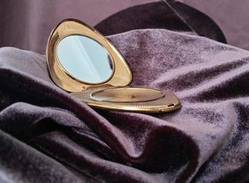 Miroir - Plaqué or - Kigu londoniens des années 1960, Antiquités & Art