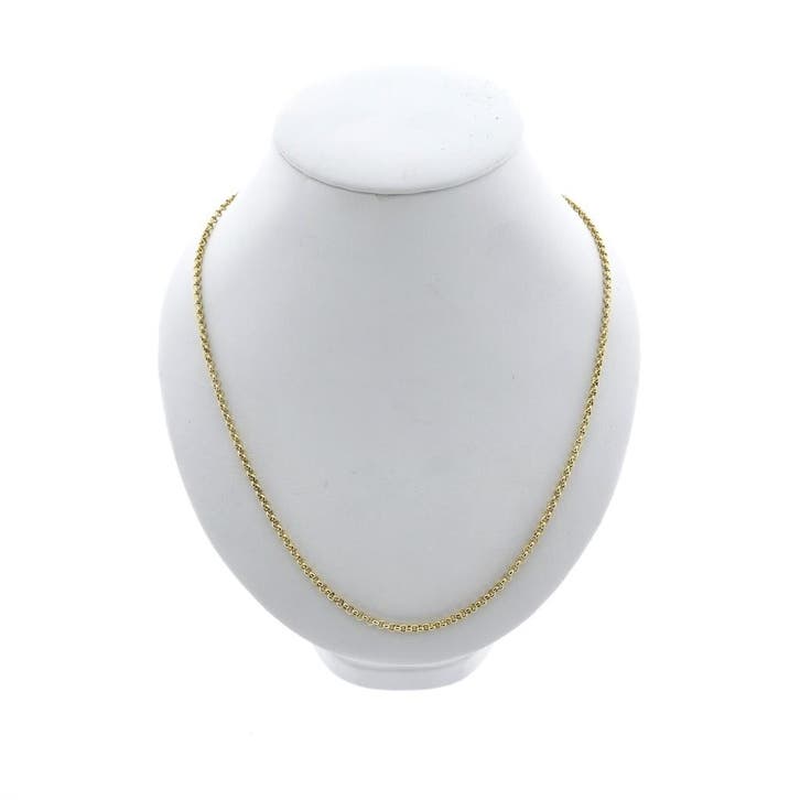 Gouden jasseron ketting., Handtassen en Accessoires, Kettingen, Goud, Gebruikt, Goud, Ophalen of Verzenden