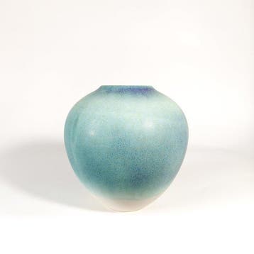 Vaas - Porselein - Japan - Yohen Blue Globular Vase (Zonder