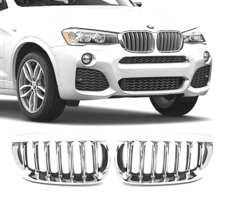 Calandres Pour Bmw X3 E83 04-06 Chromé, Autos : Pièces & Accessoires, Carrosserie & Tôlerie, Envoi