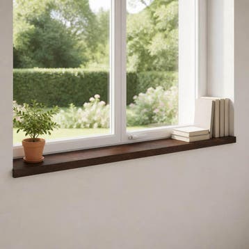 vidaXL Raamprofielen 2 st Donkerbruin 140 x 15 x 2 cm, Verzenden, Nieuw