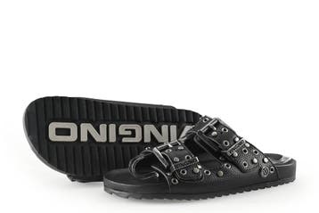 Vingino Slippers Meisjes in maat 31 Zwart, Verzenden, Jongen of Meisje, Schoenen, Zo goed als nieuw