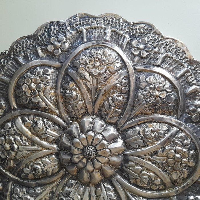 AVEDIS ARDAS - Spiegel - .900 zilver - Ottomaanse antieke, Antiek en Kunst, Kunst | Niet-Westerse kunst