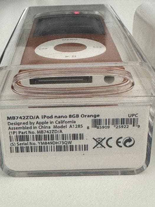Apple - iPod nano - 8gb orange model A1285 iPod - Diverse, Games en Spelcomputers, Spelcomputers | Overige Accessoires