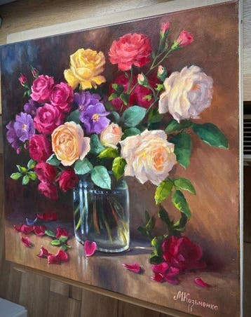 Merie Khys (XX-XXI) - Bouquet of garden roses