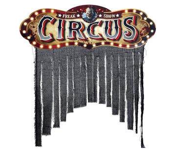 Halloween Deurgordijn Circus, Verzenden, Nieuw
