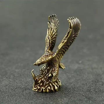 sculptuur, Copper-Effect Eagle Sculpture – Small