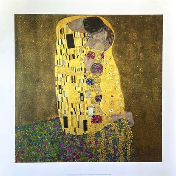 Gustav Klimt (after) - Der Kuss - Fine Art giclée - 60x60 -