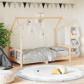 vidaXL Kinderbedframe 80x160 cm massief grenenhout, Kinderen en Baby's, Verzenden, Nieuw