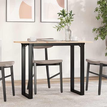 vidaXL Eettafel O-frame 100x50x75 cm massief grenenhout en, Huis en Inrichting, Tafels | Eettafels, Verzenden, Nieuw