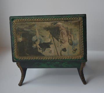 Decoratief ornament - Sankyo - vintage muziek/juwelendoos, Antiek en Kunst