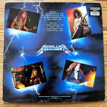 Metallica - Ride The Lightning [First UK pressing] - LP -, Nieuw in verpakking