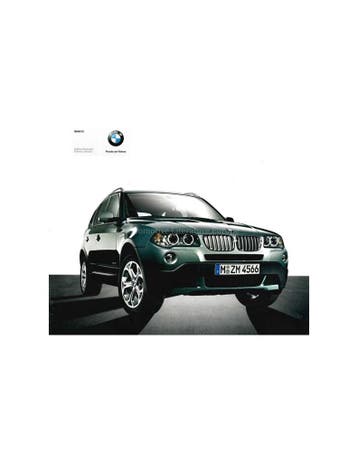 2008 BMW X3 EDITION EXCLUSIVE / LIFESTYLE BROCHURE DUITS, Nieuw
