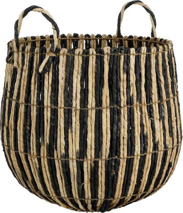 2dekans | Mica Decorations Ronda Opbergmand – Zwart/Beige –, Huis en Inrichting, Woonaccessoires | Schalen en Manden, Ophalen of Verzenden