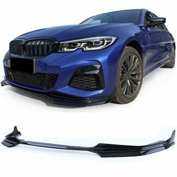 Performance Look Front Spoiler Glans Zwart BMW G20 G21 B2422, Nieuw, Voor, BMW
