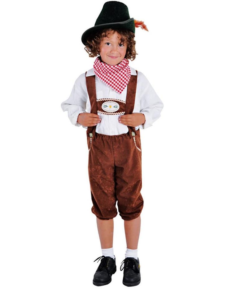 Tiroler broek kind, Hobby en Vrije tijd, Feestartikelen, Ophalen of Verzenden