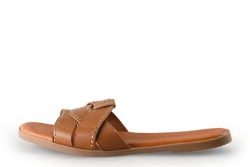 Laurent David Slippers in maat 40 Cognac, Vêtements | Femmes, Verzenden, Slippers