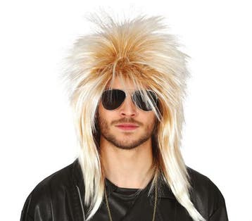 Rock Pruik Blond, Verzenden, Nieuw