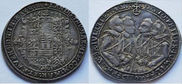 0,25 taler, daalder 1613 Sachsen Altenburg Kernbach 3 4b, Verzenden