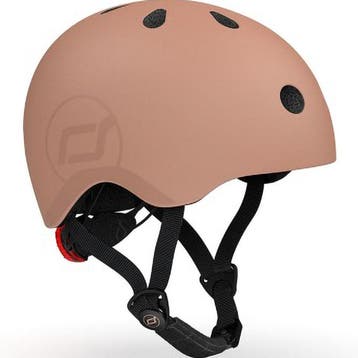 Scoot and Ride - kinderhelm - maat S/M - Mocha - verstelbaar, Verzenden, Zo goed als nieuw, Scoot and Ride