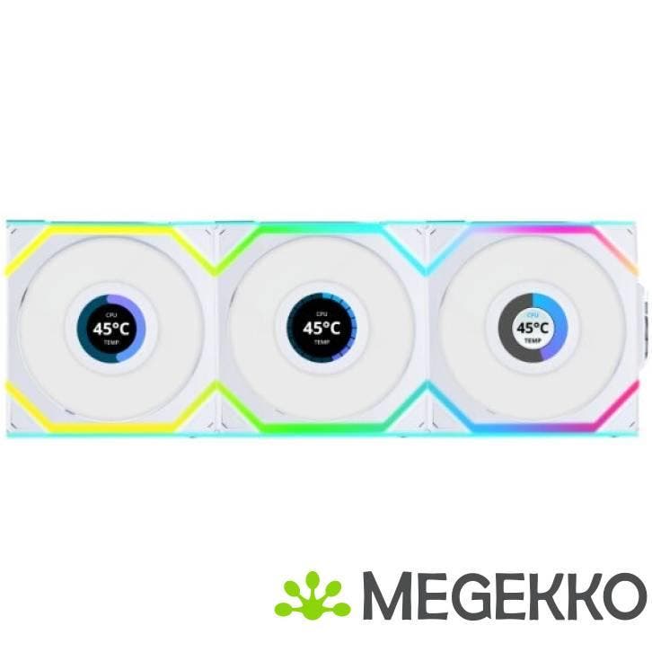 Lian Li UNI FAN SL Wireless LCD 120mm 3-Pack White, Informatique & Logiciels, Refroidisseurs d'ordinateur, Envoi