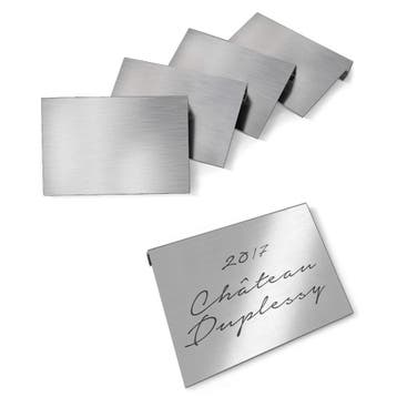 Labelclips | VINIDOR | Aluminium | 5 Stuks Liebherr, Verzenden, Nieuw in verpakking, Koelen en Vriezen