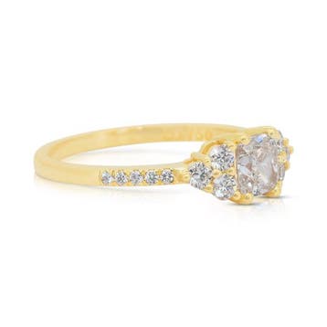 Bague - 18 carats Or jaune - 1.05ct. tw. Diamant (Naturelle), Nieuw
