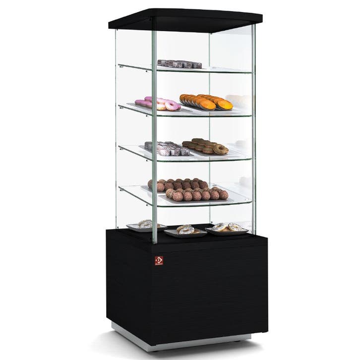 Neutrale kast met hoge vitrine - ZWART, Articles professionnels, Horeca | Équipement de cuisine, Envoi