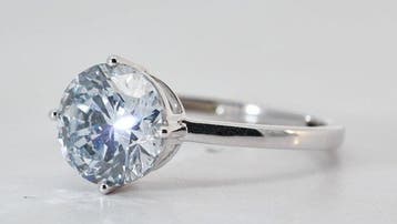 Zonder minimumprijs - Ring - 14 karaat Witgoud - 2.50ct. tw., Nieuw