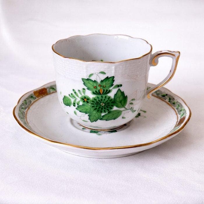 Herend - Kop en schotel (4) - Chinese Bouquet (Apponyi) -, Antiek en Kunst, Antiek | Glaswerk en Kristal